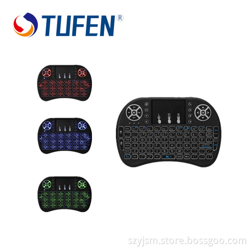 New Listing Backlit Keyboard Wireless Remote Control i8 Air Mouse Keyboard for TV Samsung